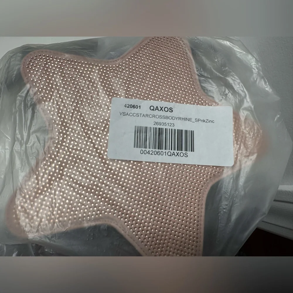 NWT(packaged)VS Crossbody Pink Star Embellished bag Victoria’s Secret 9” - Picture 2 of 5